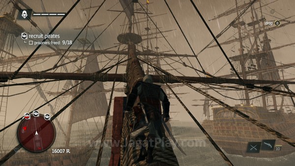 Pesona utama dari Black Flag: tentu saja ketika Anda mengarungi luasnya lautan dan bermain peran sebagai bajak laut!