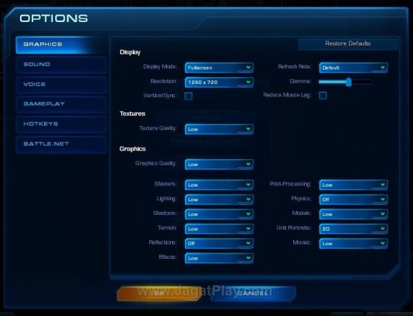 SC2 Setting
