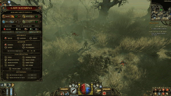 Review The Incredible Adv. of Van Helsing: Menantang dan Menyenangkan! 3 Tak ubahnya menciptakan karakter kedua, Anda bisa mengkustomisasi Katarina untuk menciptakan peran yang Anda inginkan. Anda bisa memberikan equipment, senjata, dan mendistribusikan poin atribut - skill sesuai yang Anda inginkan. Tidak hanya itu saja, Anda juga bisa menentukan perilaku bertarung yang Anda inginkan dengannya.