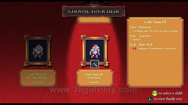 Review Rogue Legacy: Game Indie yang Tak Boleh Anda Lewatkan! 1 Rogue Legacy memuat sistem kematian yang permanen. Petualangan Anda akan diteruskan oleh generasi keturunan Anda selanjutnya. Menariknya, setiap anak akan hadir dengan karateristik uniknya masing-masing, yang berimplikasi pada sisi gameplay secara langsung.