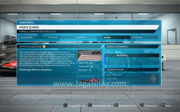 Review F1 2013: Balapan Jet Darat Klasik di Game Modern! 1 Mode Scenario membawa tantangan menarik yang cukup bisa dinikmati pemain.
