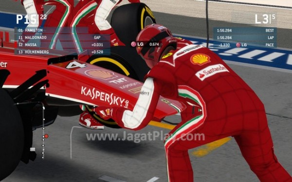 Review F1 2013: Balapan Jet Darat Klasik di Game Modern! 2 Codemaster memperbarui beberapa animasi di dalam game, termasuk beberapa animasi pit stop.