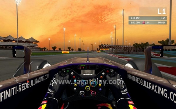 Review F1 2013: Balapan Jet Darat Klasik di Game Modern! 6 Senja hari di Yas Marina masih terlihat menawan.