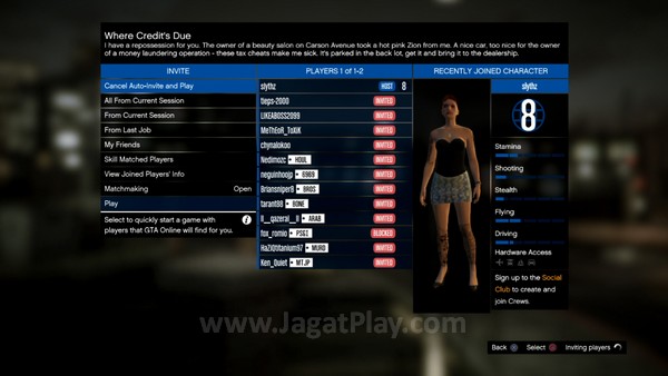 Review Grand Theft Auto Online: Ambisius, Potensial, Kurang Optimal! 2 Dengan Crew, Anda tidak perlu lagi berhadapan dengan begitu banyak penolakan yang mungkin membuat Anda tidak bisa menempuh misi tertentu.