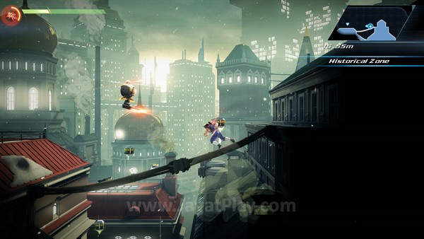 Review Strider: Kebangkitan Kembali si Ninja Biru! 7 Latar belakang yang menemani Anda dibangun dengan cukup apik.