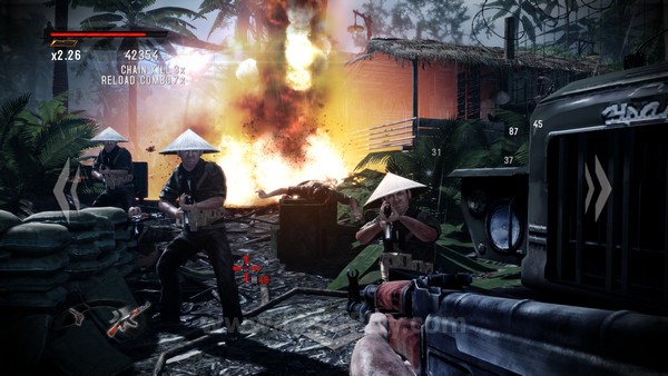 Review Rambo – The Video Game: Pilihan Bodoh! 3 Dan seperti game rail-shooting pada umumnya, musuh musuh ini akan berdiri diam dan pasrah untuk menangkap peluru Anda di kepala.