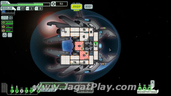 Lanius Cruiser dengan 2 awak dari ras Lanius.