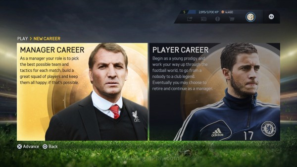 FIFA 15 Career (In Menus)