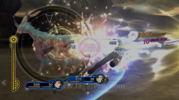 Secara garis besar, sistem pertempuran Tales of Xillia 2 serupa dengan seri perdananya. Dengan link tetap menjadi fitur yang paling esensial. 
