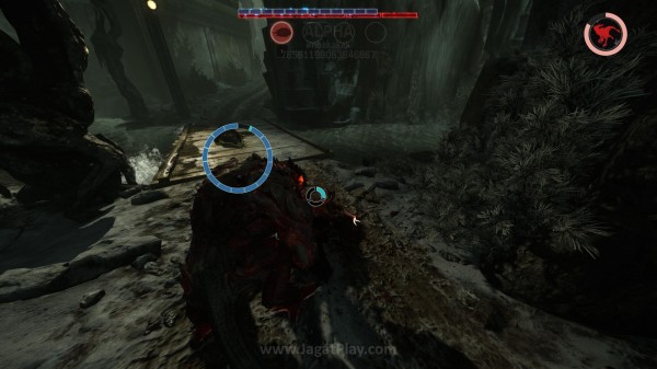 Menjajal Evolve – Big Alpha: Potensial Tetapi Rapuh! 3 Di awal permainan, berburu dan memangsa binatang kecil menjadi fokus utama. Tidak hanya memberikan Anda poin ekstra untuk melakukan evolusi, binatang ini juga akan mempertebal Anda dengan armor. Membuat Anda kian sulit ditundukkan.