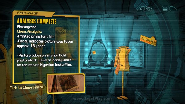 Review Tales from the Borderlands: Sisi Lain Cerita yang Menarik! 5 Objek yang bisa diakses dengan ECHO-eye akan terlihat berwarna kuning.