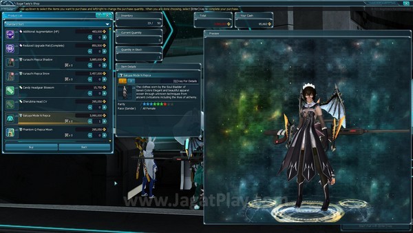 Review Phantasy Star Online 2: Pelindung Jagat Raya Beraksi! 6 Toko asuhan pemain lain menawarkan beragam benda yang menarik