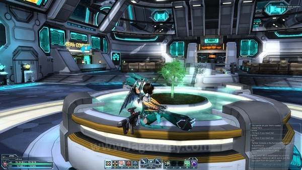 Review Phantasy Star Online 2: Pelindung Jagat Raya Beraksi! 10 Ruangan Team dapat dijadikan tempat berkumpul bersama teman-teman yang asyik