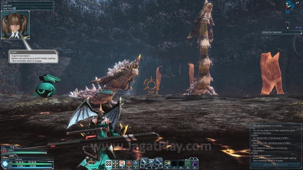 Review Phantasy Star Online 2: Pelindung Jagat Raya Beraksi! 17 Bila Anda bermain dengan baik, boss musuh yang keluar di ruang boss bertambah menjadi dua!