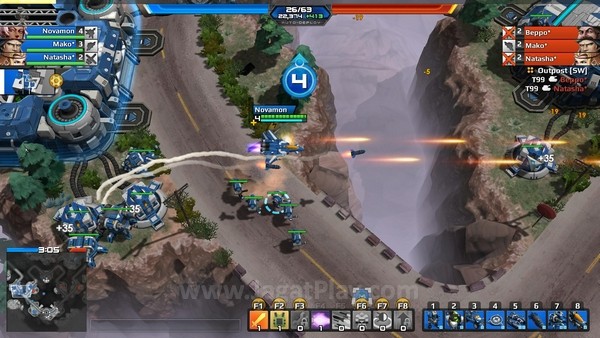 Review AirMech: MOBA Mecha Full Action! 7 Mengalahkan musuh akan menghadiahkan poin Experience guna menaikkan level
