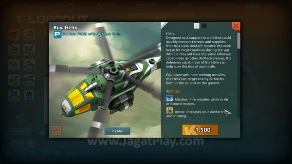Review AirMech: MOBA Mecha Full Action! 1 Mech baru dapat Anda beli setelah mencapai level tertentu