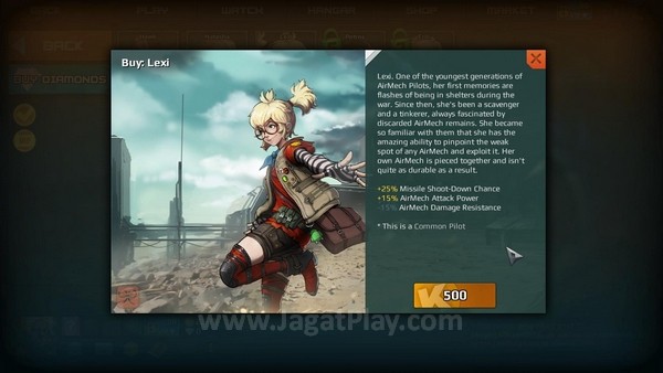Review AirMech: MOBA Mecha Full Action! 2 Pilot memberikan bantuan yang berguna berupa skill pasif