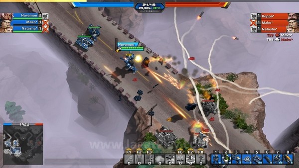 Review AirMech: MOBA Mecha Full Action! 5 Unit darat hanya dapat Anda serang dengan senjata bila sedang tidak terbang