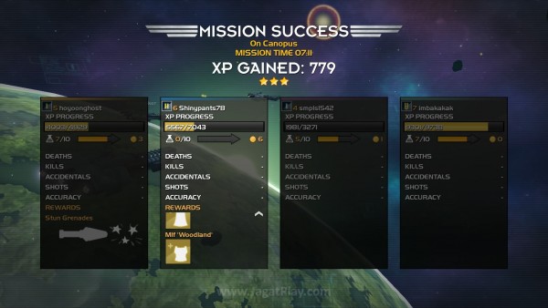 Dengan sistem reward sepadan, Anda seolah didorong untuk menempuh resiko, bekerjasama dengan user lain untuk menaklukkan planet yang lebih sulit. 