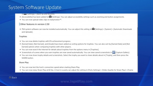 Review Firmware 2.50 – Yukimura PS4: Akhirnya Tiba Juga! 7 Acungan jempol untuk Sony yang akhirnya mampu menyematkan fungsi yang sudah lama mereka janjikan untuk PS4 via update ini.