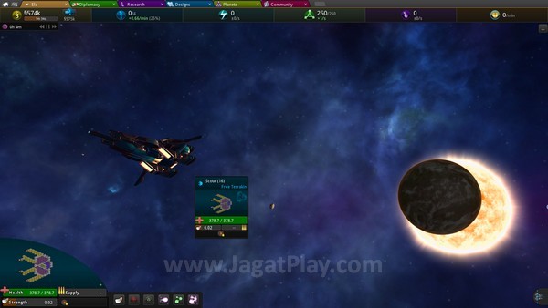Review Star Ruler 2: Kerajaan Galaksi Berskala Epik! 4 Kapal Scout merupakan ujung tombak untuk membuka daerah baru