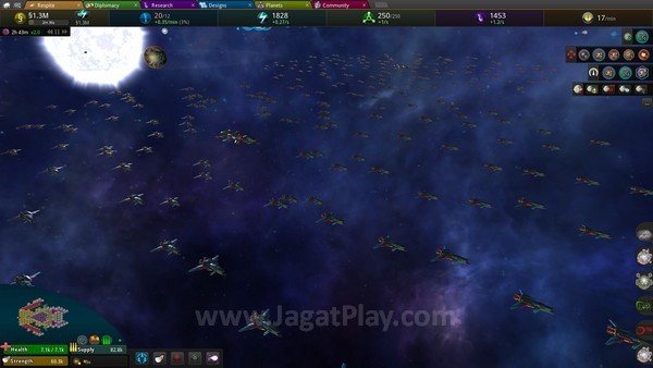 Review Star Ruler 2: Kerajaan Galaksi Berskala Epik! 1 Kekuatan militer dalam game ini diwakili oleh armada tempur