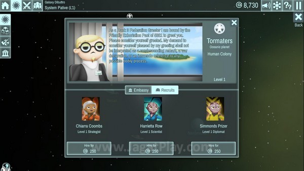 Review The Spatials: Strategi Membangun Plus Unsur RPG! 13 Anda dapat merekrut orang baru melalui kedutaan besar antariksa