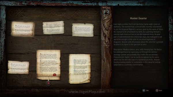 Review The Witcher 3: Pengalaman RPG Tanpa Banding! 2 Beberapa quest ini  bisa Anda temukan lewat Notice Board yang tersebar.