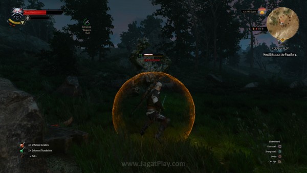Review The Witcher 3: Pengalaman RPG Tanpa Banding! 16 Atau Quen yang bersifat defensif - sebuah Signs armor yang tidak hanya melindungi, namun bisa mengkonversi damage menjadi healing di level lebih tinggi.