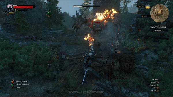 Review The Witcher 3: Pengalaman RPG Tanpa Banding! 10 Observasi, menentukan strategi, dan mencari timing serangan yang tepat akan menjadi tiga hal paling esensial di gameplay The Witcher 3. Ia lebih melekat pada sensasi game-game action RPG dari From Software.