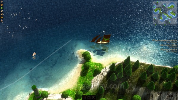 Terkadang Anda dapat menemukan kotak berisi misi yang mengambang di lautan