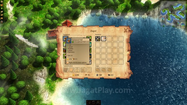 Kapal Anda dapat diperkuat dengan beragam perlengkapan