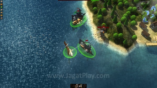 Review Windward: Bebas Menjelajahi Lautan! 3 Anda dapat berlindung dari serangan meriam musuh di belakang kapal yang lebih kuat