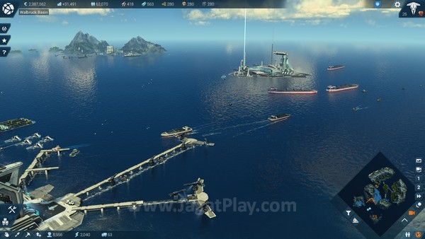 Review Anno 2205: Membangun Tanpa Pusing! 3 Spaceport nantinya dapat digunakan untuk mentransfer listrik dari daerah lain