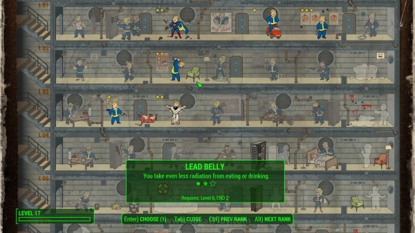 Review Fallout 4: Tak Sefantastis yang Dibayangkan! 19 Namun diversifikasi karakter tercipta dari segudang Perk yang bisa diambil jika Anda sudah menyentuh angka tertentu di SPECIAL. Hal inilah yang akan menentukan siapa sebenarnya karakter Anda dan bagaimana Anda seharusnya bermain di Fallout 4.