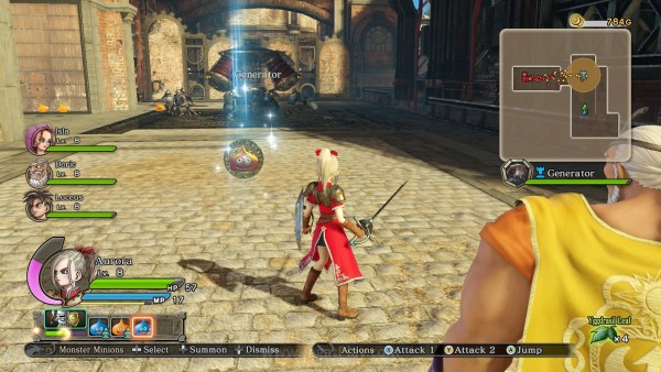 Review Dragon Quest Heroes: Berhasil Mempertahankan Nuansa Aslinya! 1 Musuh dapat menjatuhkan koin yang berguna untuk memanggil bala bantuan monster
