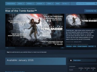 rise of the tomb raider steam