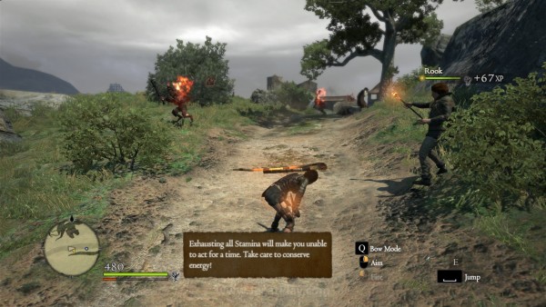 Review Dragon's Dogma - Dark Arisen: Gameplay Kelas Atas! 2 Menggunakan terlalu banyak skill akan membuat karakter lelah dan membuka pertahanan