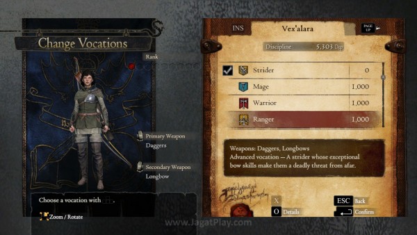 Kelas atau Vocation dapat diubah secara fleksibel, tanpa adanya batasan tertentu
