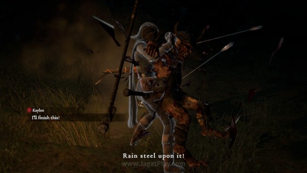 Musuh juga dapat ditangkap supaya pertahanannya menjadi terbuka lebar