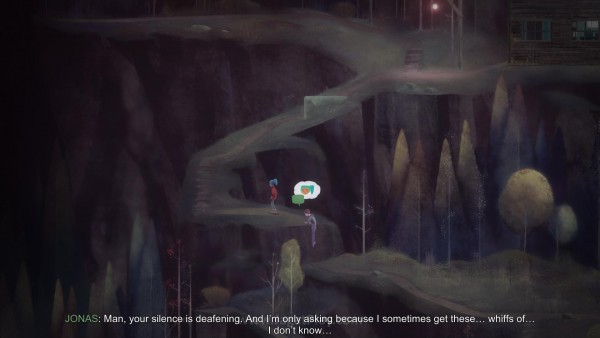 Review Oxenfree: Konsep Unik, Eksekusi Mumpuni! 7 Anda ingin berperan sebagai Alex yang tak ingin menjawab pertanyaan apapun? Bisa saja. Cukup untuk membuat Jonas protes di scene yang satu ini.