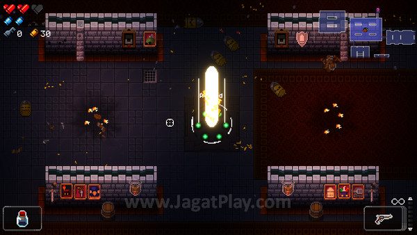 Beberapa ruangan menyediakan poin teleport untuk memudahkan Anda bergerak