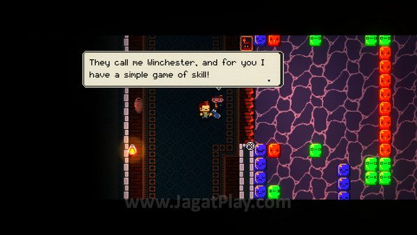 Bahkan ada NPC yang muncul acak dan memberikan minigame berhadiah senjata