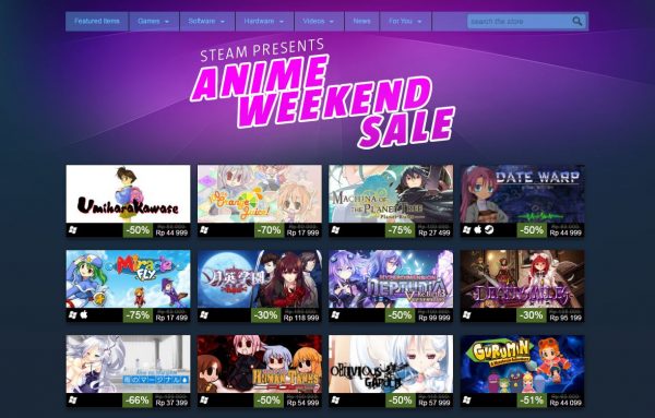 Steam Gelar Masa Diskon untuk Game “Anime” 2 anime weekend sale 600x383 1
