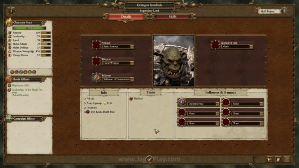 Setiap Lord dan Hero dapat diperkuat dengan gear tempur