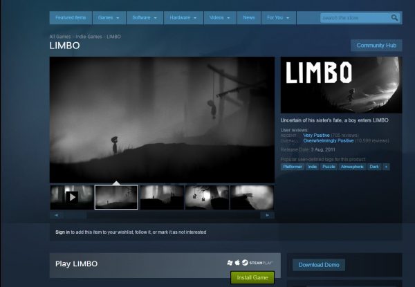 Menyambut rilis game terbaru mereka - Inside, Playdead menggratiskan Limbo di Steam. Penawaran ini hanya berlaku 1 hari saja, jadi klaim sebelum terlambat!
