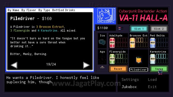 Review VA-11 HALL-A: Cerita Super Menarik! 4 Akurasi Anda dalam membuat minuman akan menentukan jalan cerita