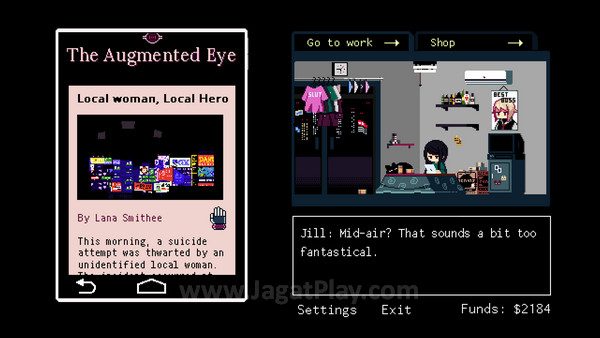 Review VA-11 HALL-A: Cerita Super Menarik! 7 Beragam berita dapat ditemui Jill di dalam smartphonenya