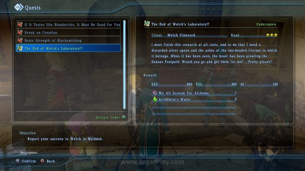 Tak ada NPC unik dengan karakter atau cerita khusus, sebagian besar side quest hadir dalam bentuk bulletin board.