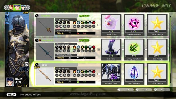 Review Tokyo Mirage Sessions #FE: Wajib untuk Pecinta Persona! 11 Mencari resource dan grinding level senjata memainkan peran penting karena ia akan memungkinkan Mirage Anda tumbuh. Setiap kenaikan level senjata akan menawarkan varian skill baru.
